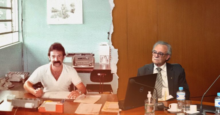 Na imagem destaque do blog post Vilson Cândido da Silva é homenageado pelo CRCPR, foi feito uma montagem de 2 imagens. É possível ver o profissional em questão no começo de sua carreira e nos tempos atuais.